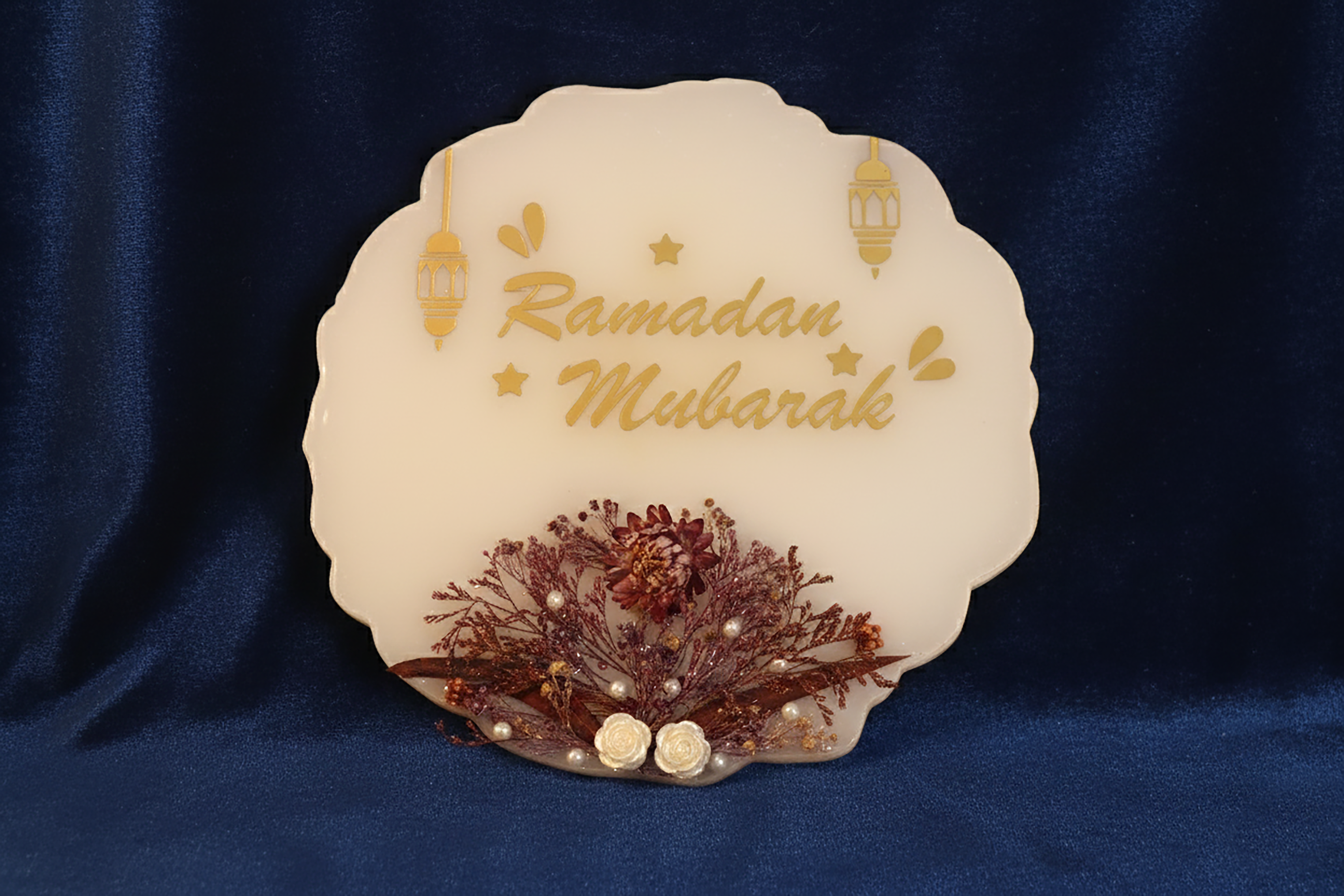 10-Inch Round Ramadan Plaques - Medium Size