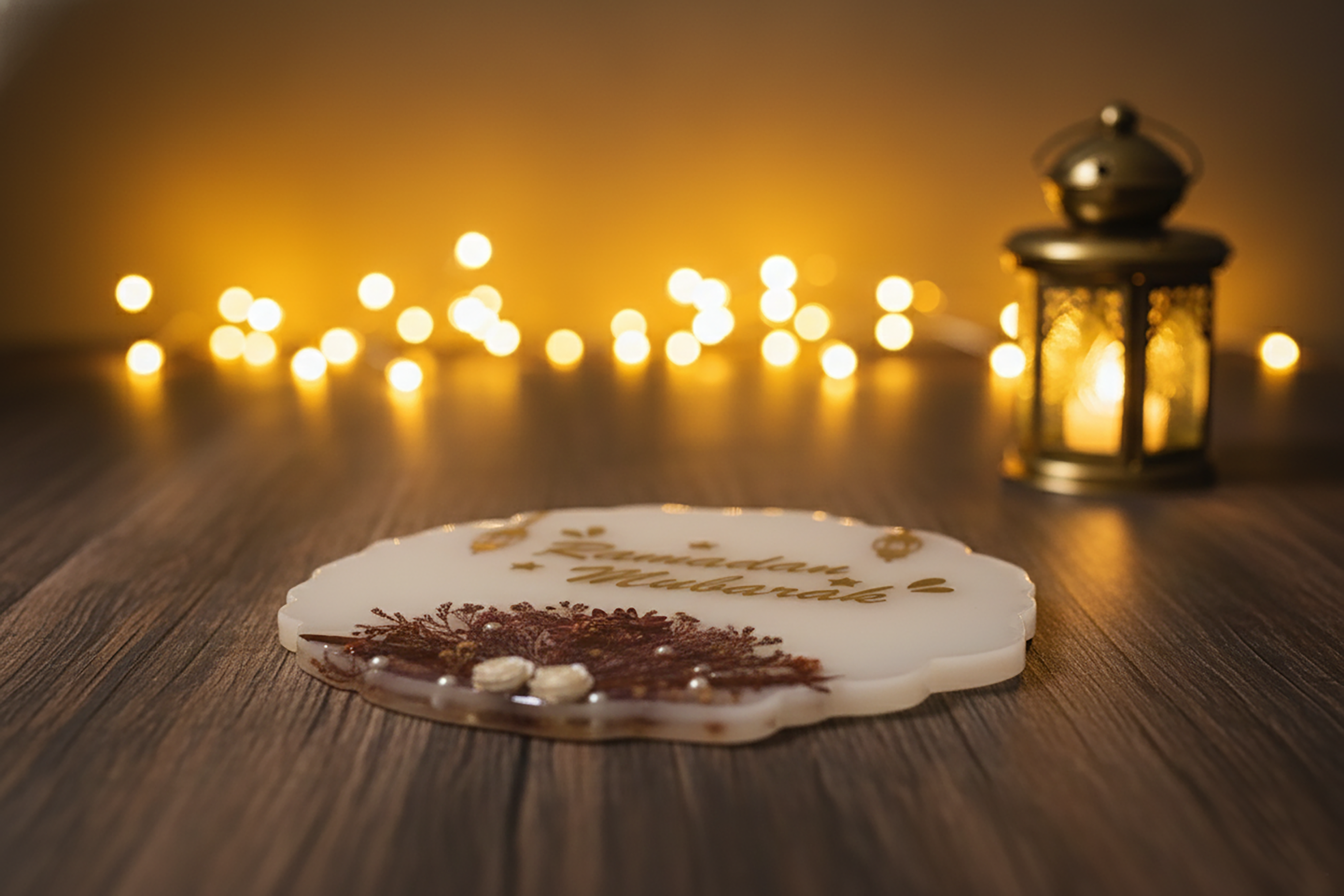 10-Inch Round Ramadan Plaques - Medium Size