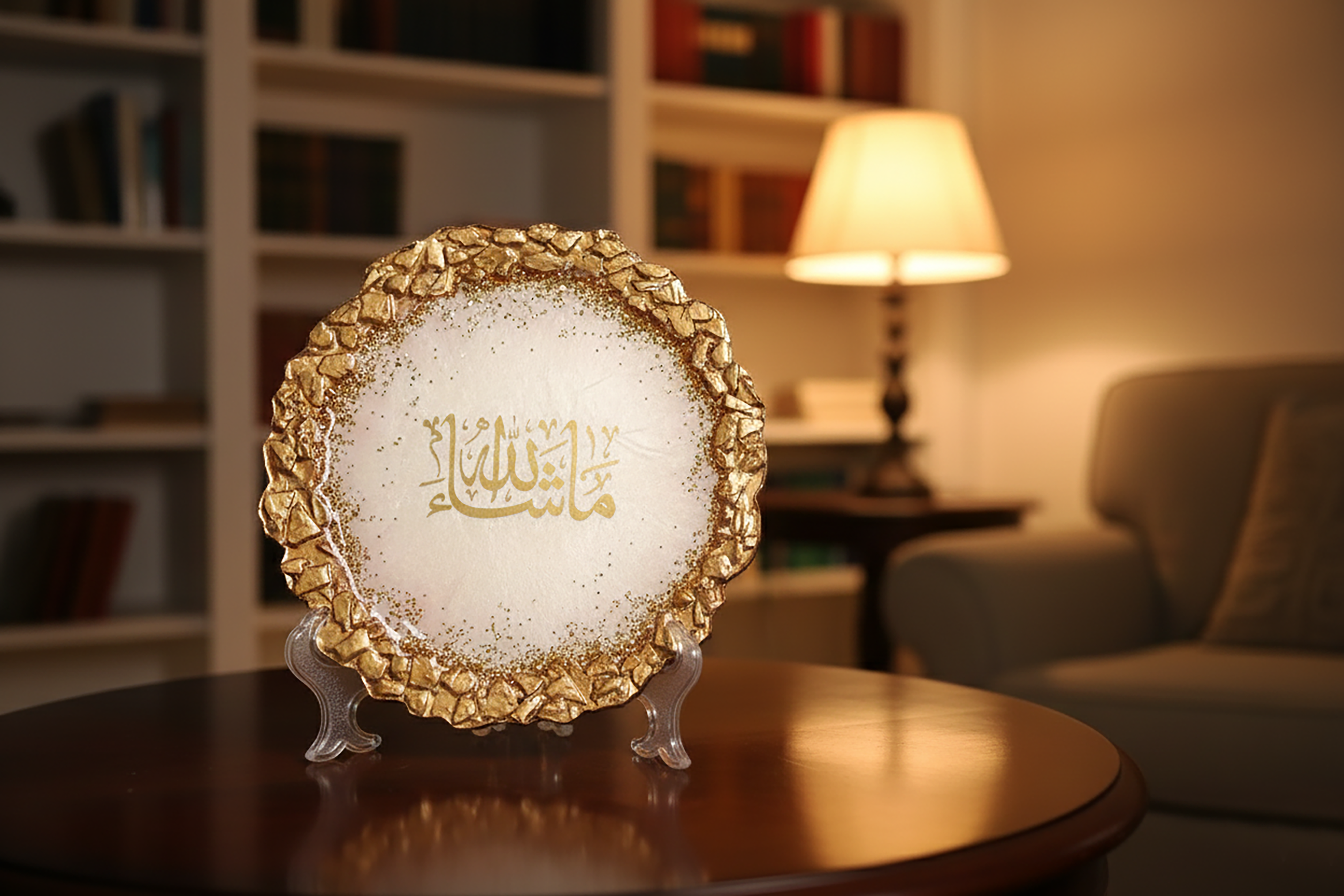 10-Inch Round Ramadan Plaques - Medium Size