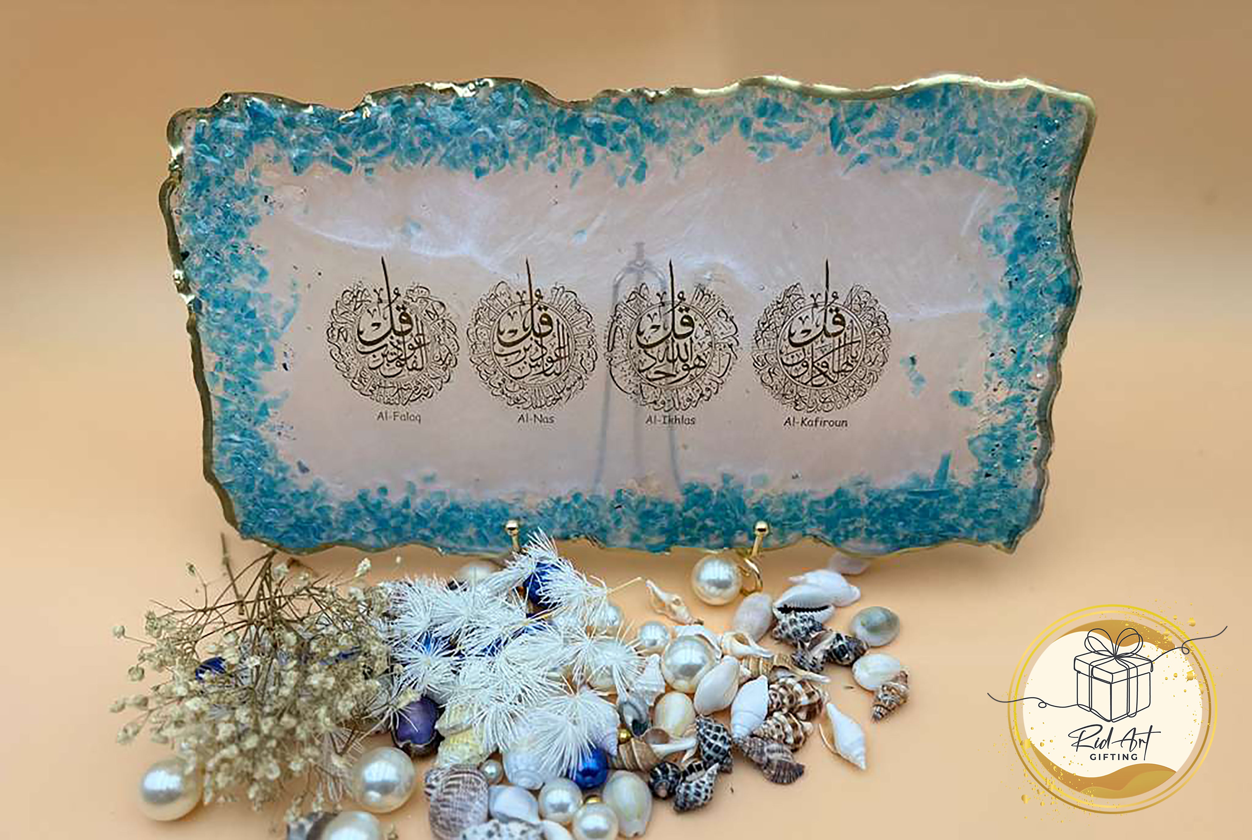 12-Inch Rectangular Resin Plaque – Elegant Gift Décor