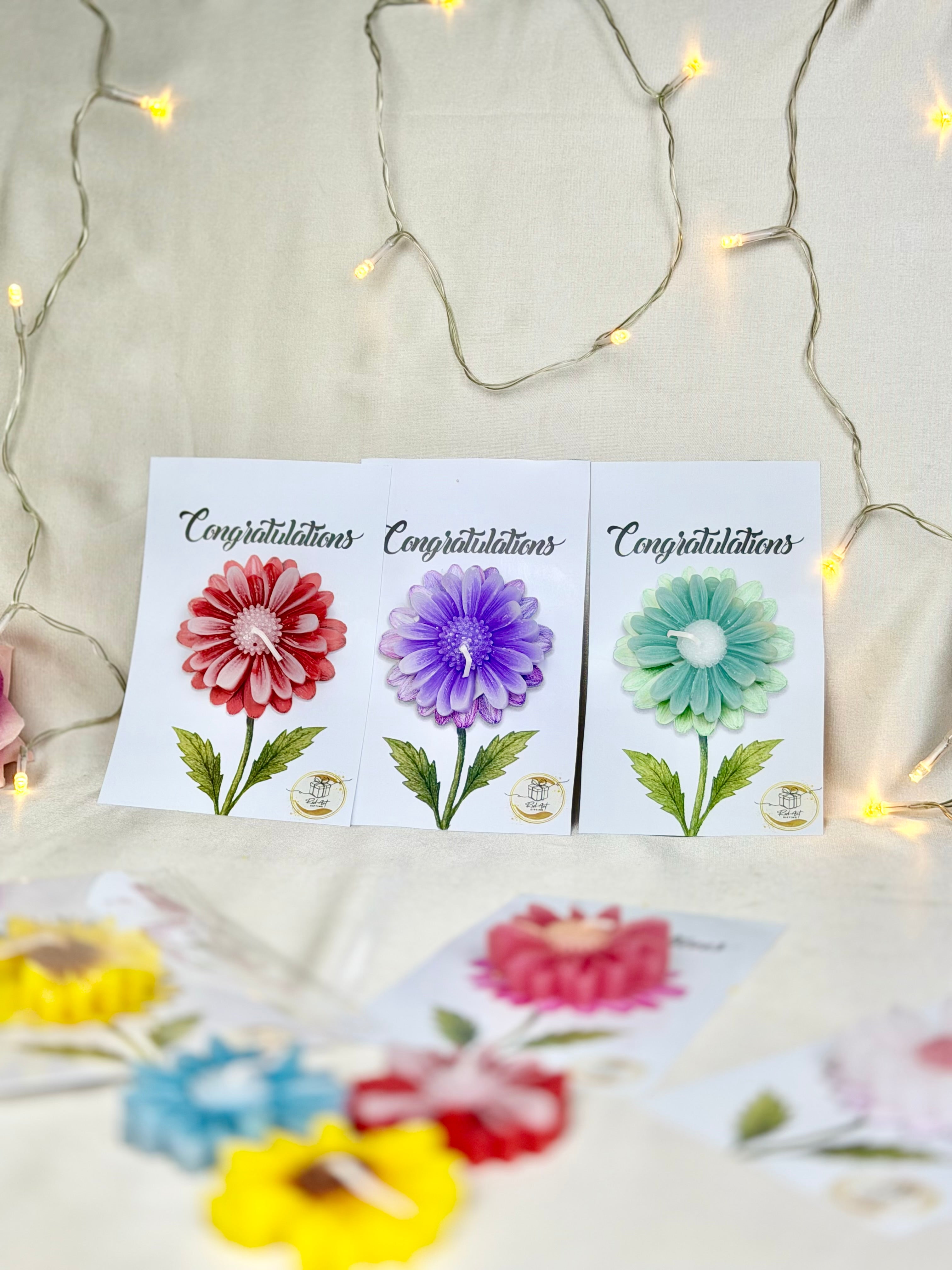 Floral Candle Party Favor