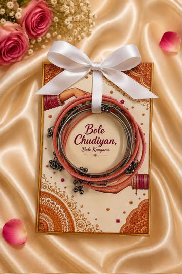 Bole Chudiyan Bole Kangana” Bangles Favor Card