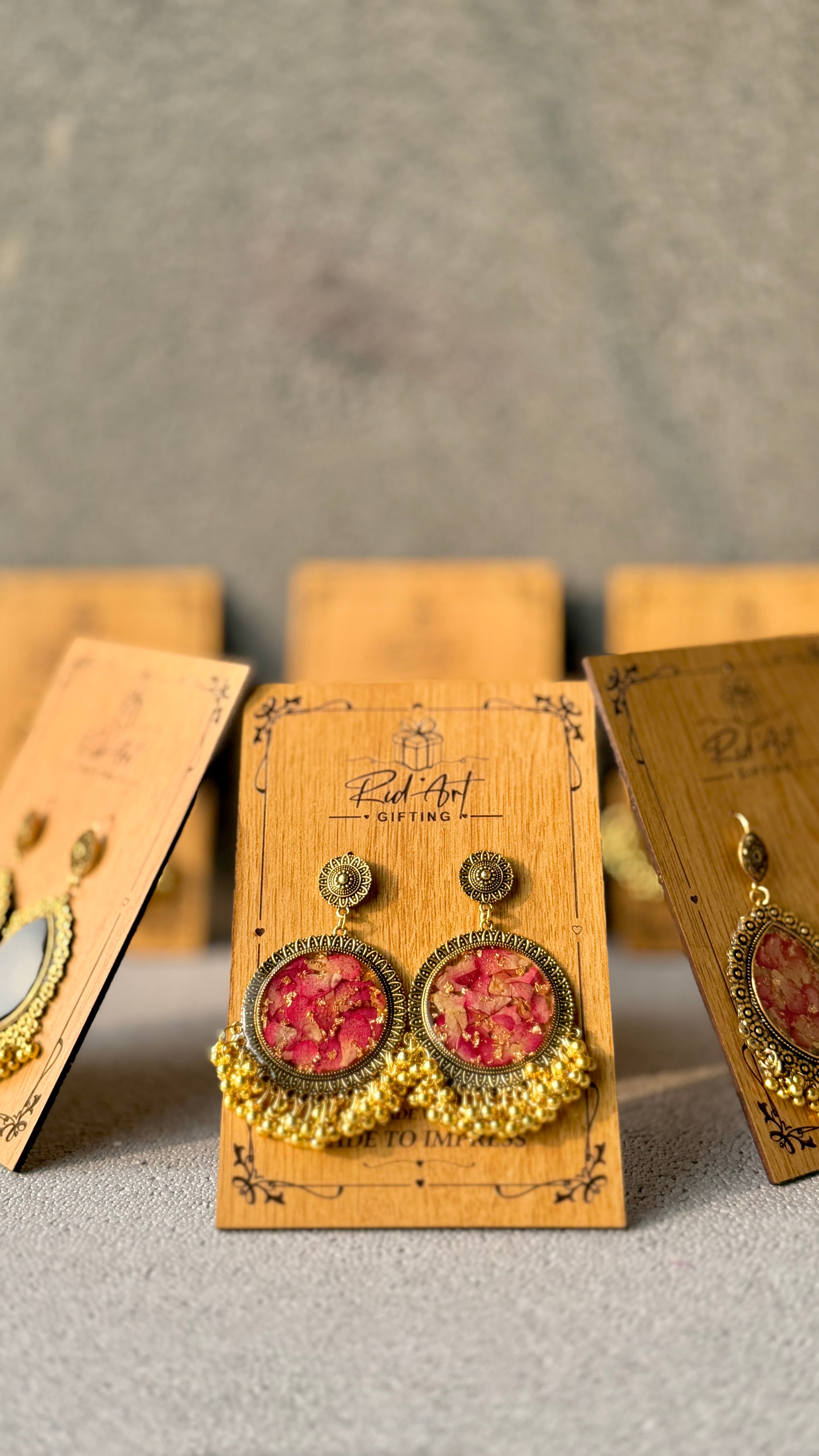 Resin Jhumka Earrings