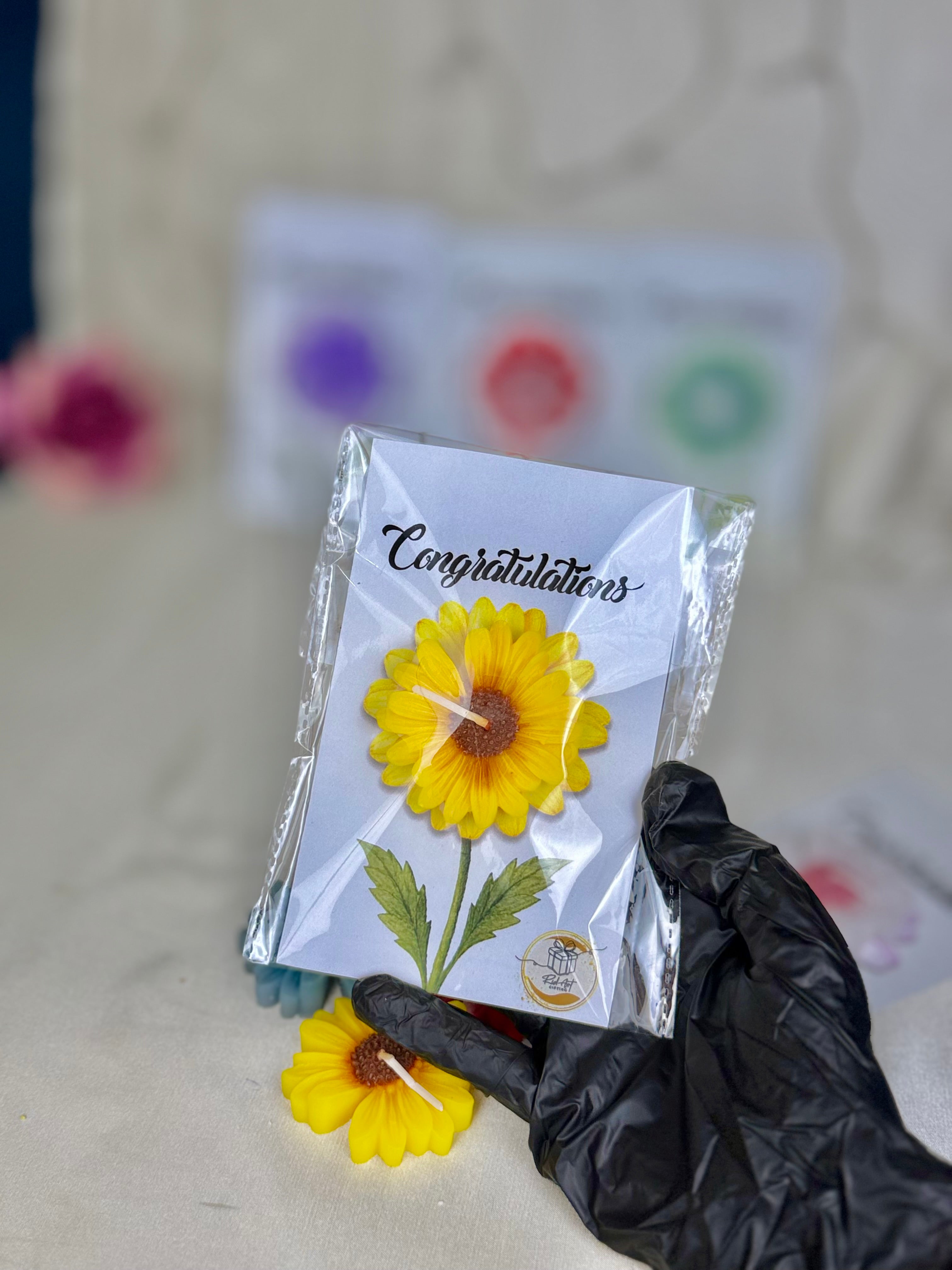 Floral Candle Party Favor