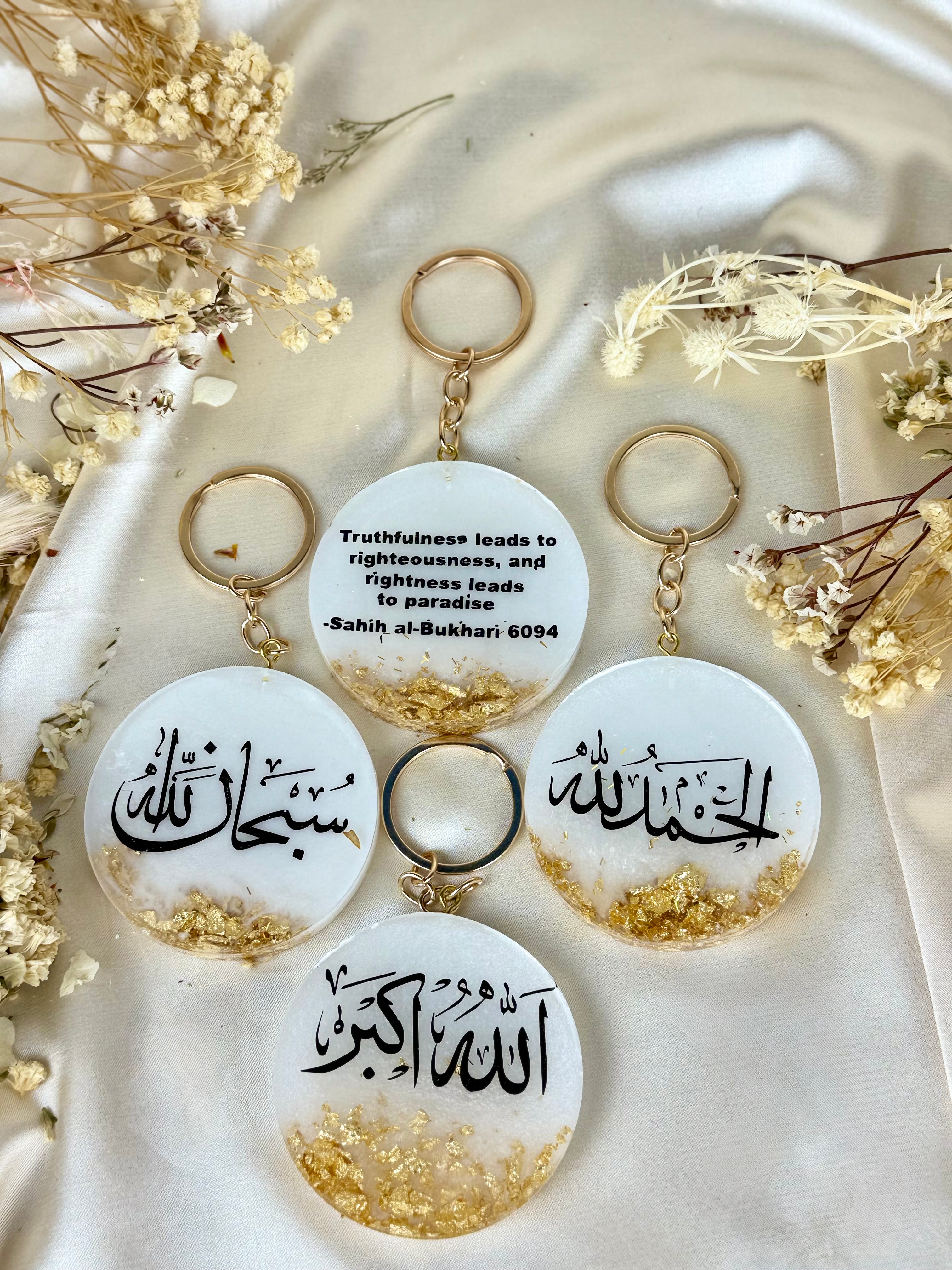 Personalized Islamic Resin Keychain Favor