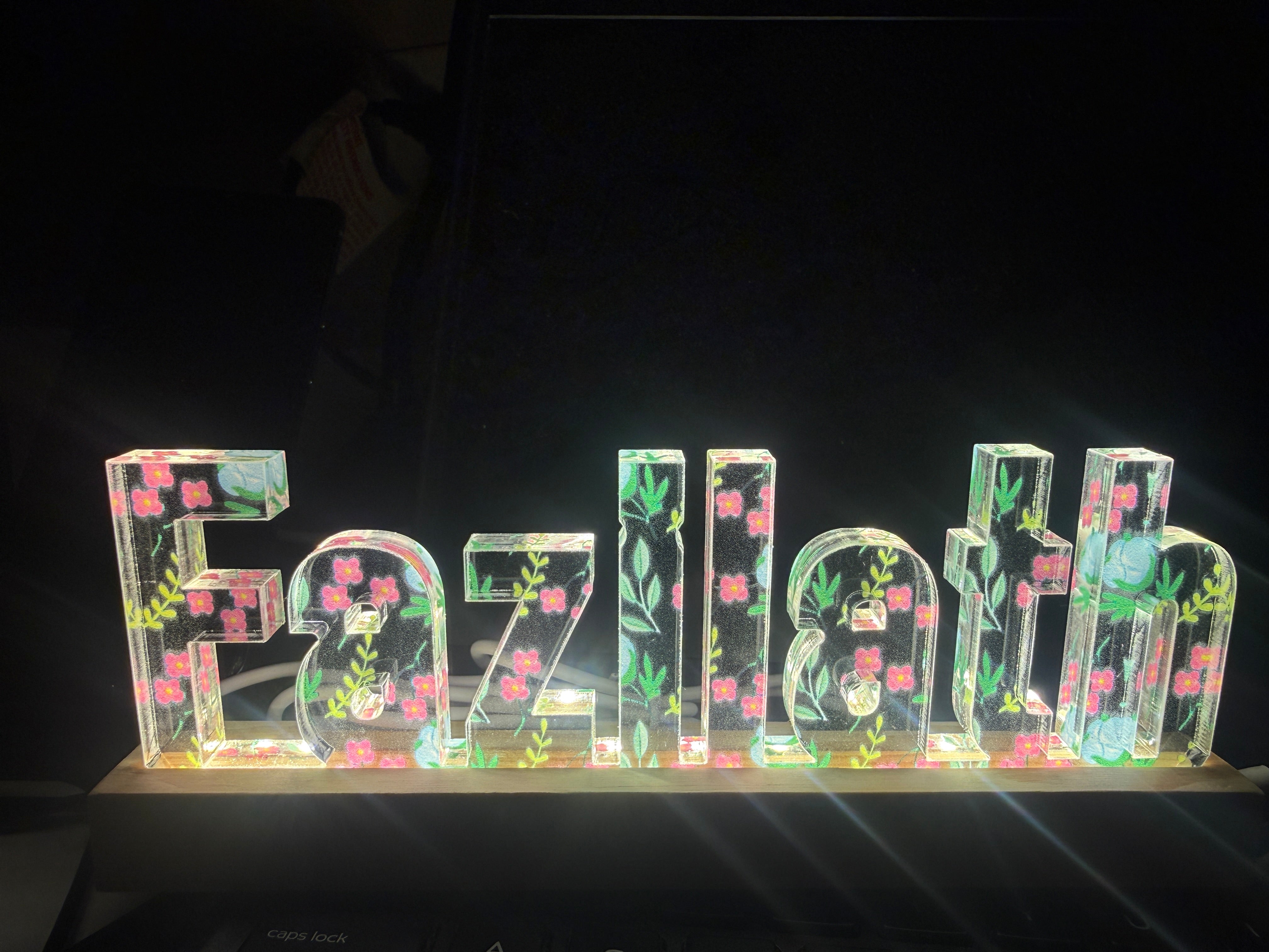 Customized Night Lettering Light