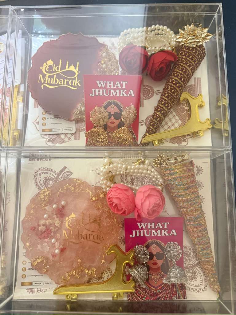 Eid Celebration Gift Box – Plaque, Jewelry & Mehendi Set