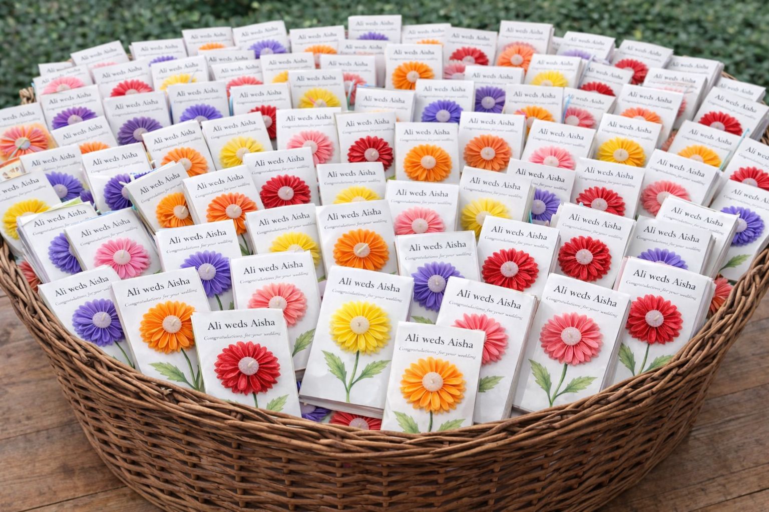 Floral Candle Party Favors