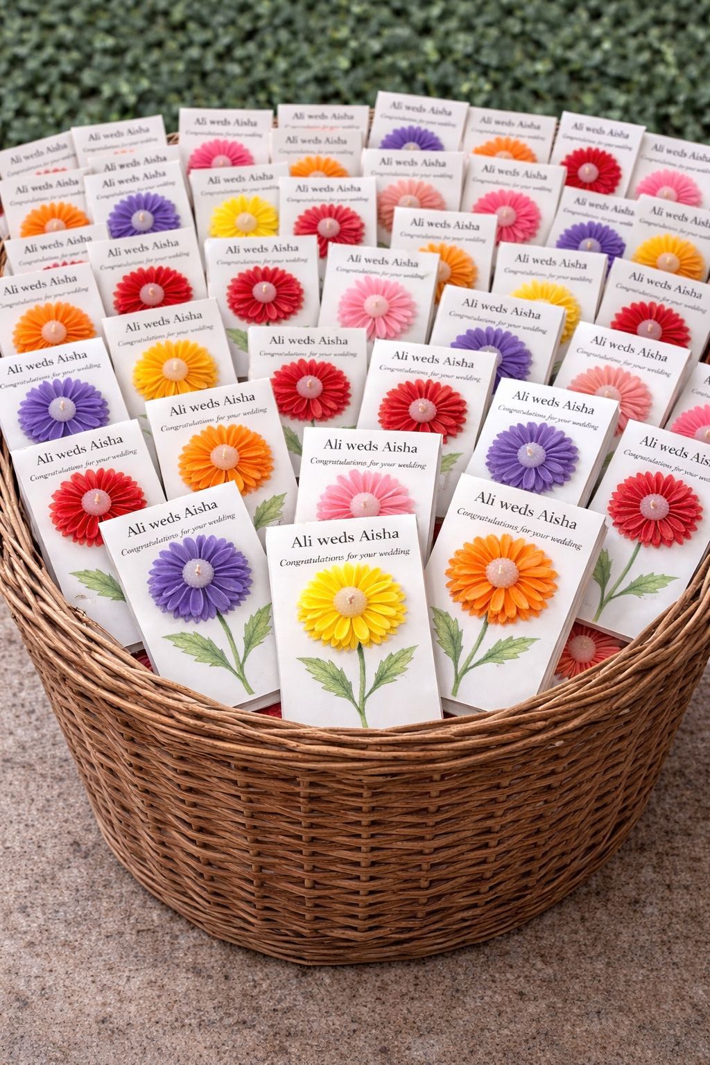 Floral Candle Party Favors