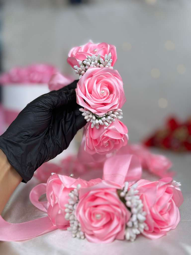 Ribbon Flower Gajras – Elegant Handmade Hair Accessories for Weddings & Festive Wear