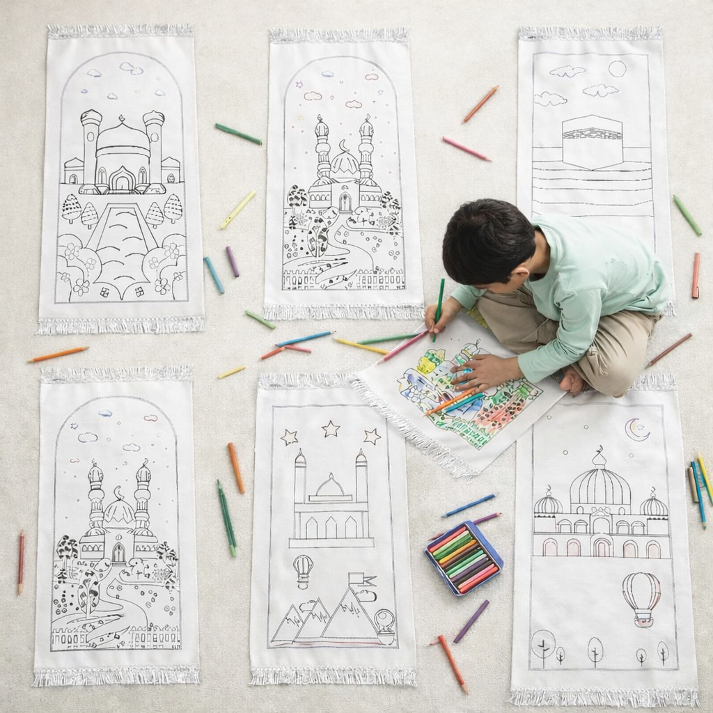DIY Kids Prayer Mat & Tasbeeh Gift Set