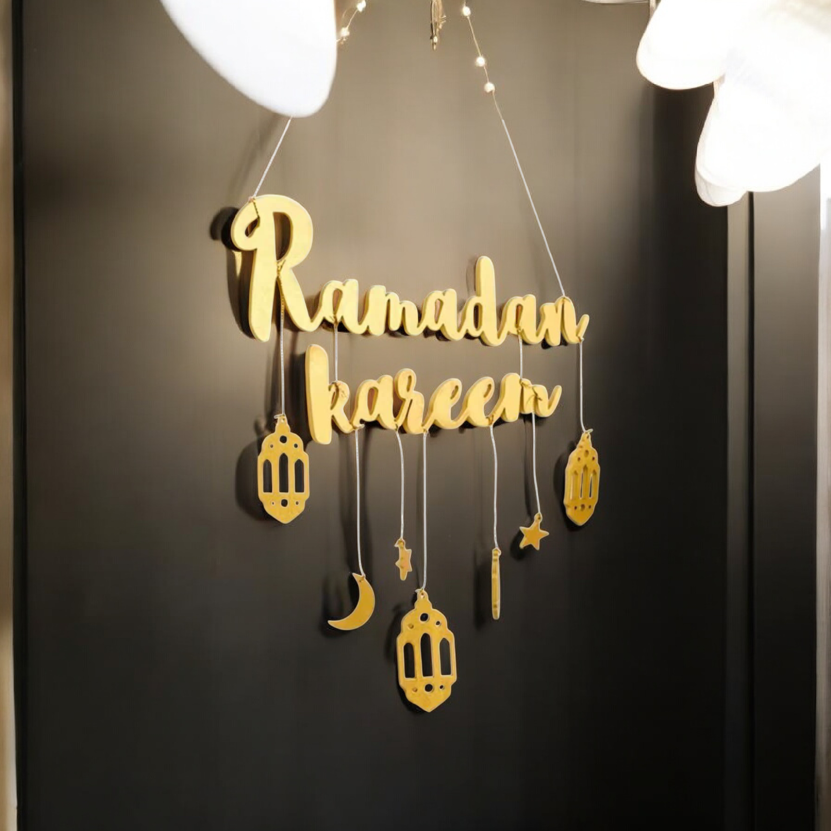 Ramadan Wall Hanging Decoration - Elegant Festive Home Décor
