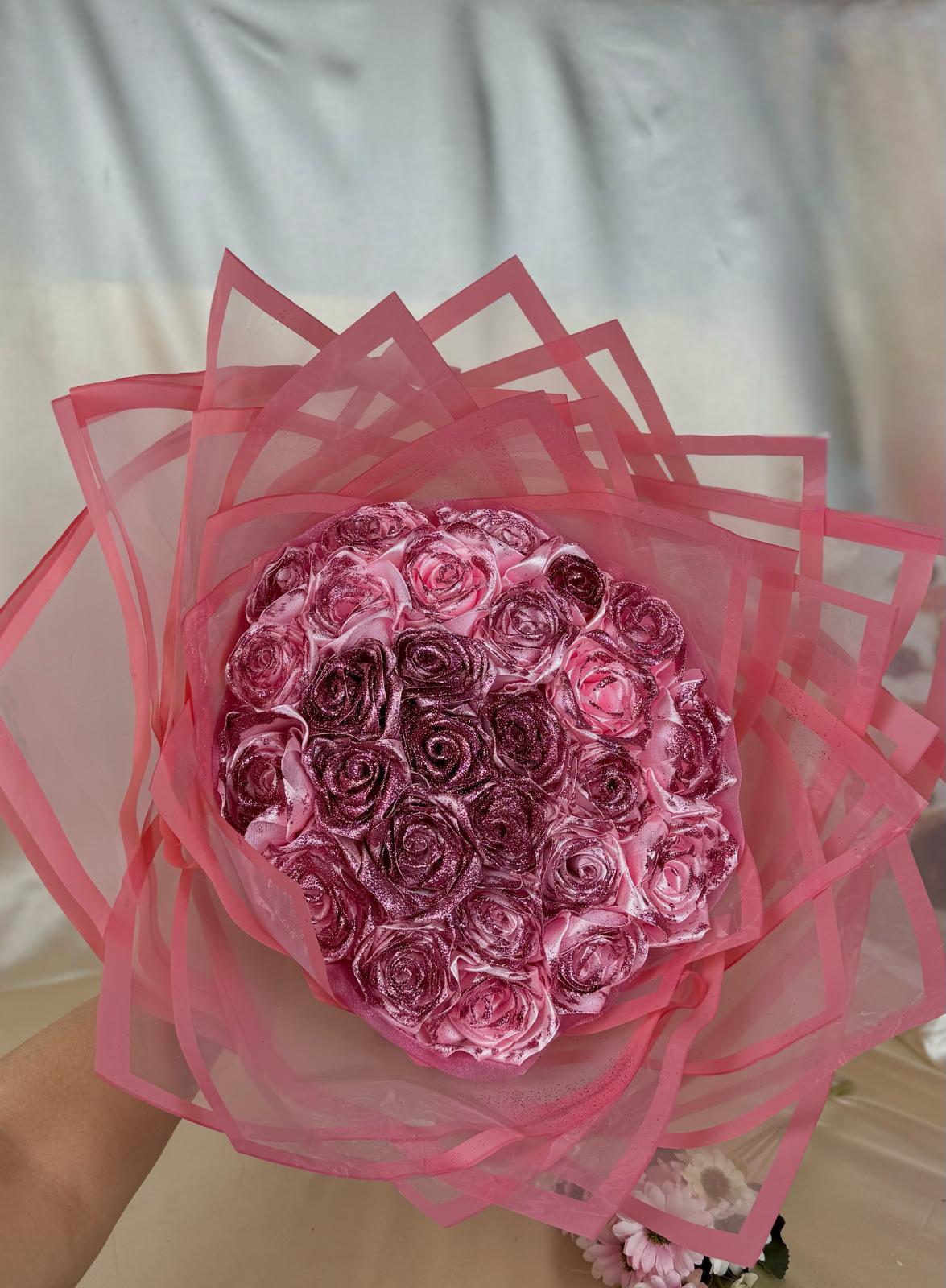 Handcrafted Ribbon Bouquets - Elegant Floral Keepsakes