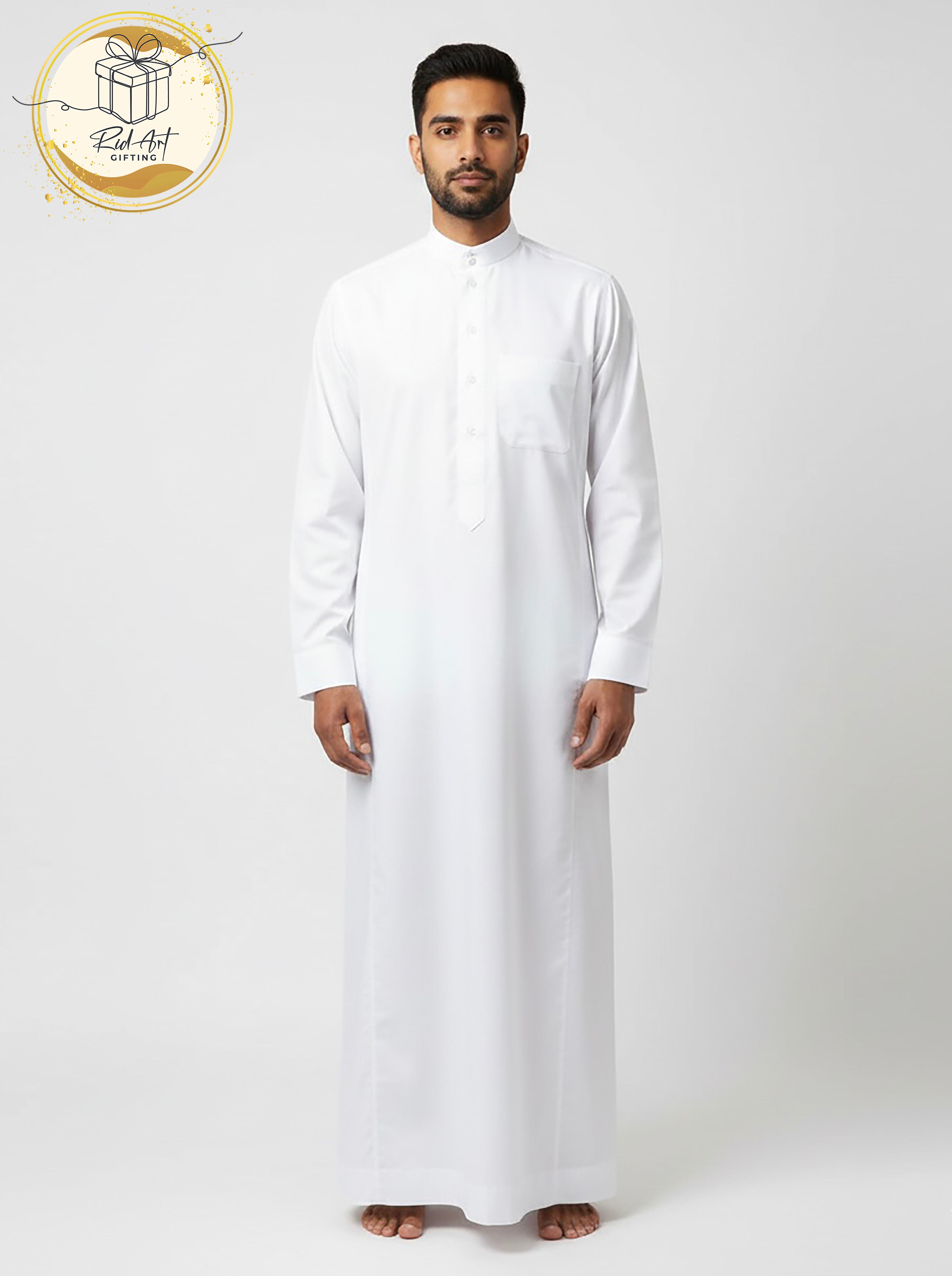 Men’s Gift Box - Saudi Style Thobe & Tasbeeh Set